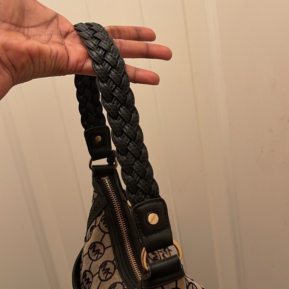 MICHAEL Michael Kors Black and Brown Logo Bag - Picture 9 of 16